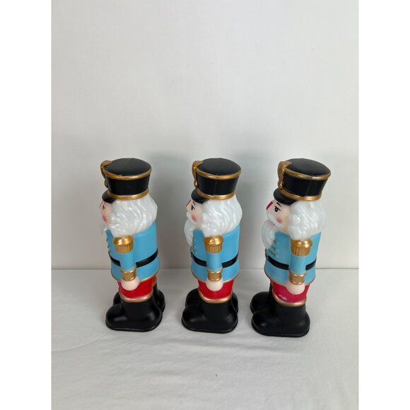 Tabletop Blow Mold Nutcracker Themed Holiday Decor Plastic Figures - Picture 4 of 7